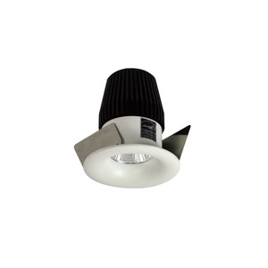 Nora NIOB-1RNBCDXWW 1 inch Iolite LED BWF Round Bullnose, 600lm, Comfort Dim, White Reflector / White Flange