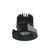Nora NIOB-2RNB35XBB/HL 2 inch Iolite LED Round Bullnose, 1500lm/2000lm/2500lm (varies by housing), 3500K, Black Finish
