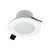 Nora NIOC-2RNDCMPW 2 inch Iolite Can-less Round Downlight Trim, Matte Powder White finish