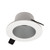 Nora NIOC-4RNDCHW 4 inch Iolite Can-less Round Downlight Trim, Haze Reflector / White Flange
