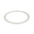 Nora NLCBC-6OR-W Round Oversize Ring for 6 inch Cobalt Retrofits, White Finish
