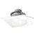 Nora NLCBC2-65340MPW/10LE4 6 inch Cobalt Click Square Retrofit Reflector with Round Aperture, 1000lm / 12W, 4000K, Matte Powder White Reflector / Matte Powder White Flange, 120-277V input; Phase or 0-10V dimming