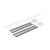Nora NLUD-2LOUVBW Louver Accessory Set for NLUD-2334, Black Louver, White End Caps
