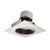 Nora NPR-4SC30XBW 4 inch Pearl LED Square Adjustable Cone Retrofit, 1000lm / 12W, 3000K, Black Reflector / White Flange
