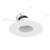 Nora NPR-56RSLA40XMPW 5 inch/6 inch Pearl LED Round Adjustable Slot Retrofit, 950lm / 12W, 3000K, Matte Powder White Reflector / Matte Powder White Flange