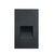 Nora NSW-730/30B Ari LED Step Light w/ Vertical Wall Wash Face Plate, 37lm / 2.5W, 3000K, Black Finish