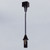 Nora NTH-160B Track Mounted Line Voltage Pendant Cord, 8 ft-6 inch length, Candelabra Base, 60W Max, Black