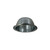 Nora NTM-32 6 inch BR/PAR30 Stepped Baffle w/ Metal Ring, Natural Metal
