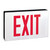 Nora NX-505-LED/R Die-Cast LED Exit Signs with AC only, Red Letters, Black Housing, Single Face