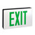 Nora NX-616-LED/G/2F Die-Cast LED Self-Diagnostic Exit Sign w/ Battery Backup, Double-Faced Aluminumminum w/ Green Letters in Black Housing