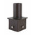 4 in. Square Pole Mount with 2-3/8 in. O.D. Tenon - Dark Bronze (6-Pack)