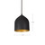 Helena 8-in Black/Gold 1 Light Pendant