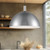 Archibald 24-in Brushed Nickel With Black Detail 1 Light Pendant