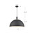 Archibald 24-in White With Gold Detail 1 Light Pendant