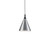 Dorothy 10-in Brushed Nickel With Black Detail 1 Light Pendant