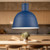 Irving 22-in Indigo Blue 1 Light Pendant