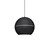 Lucas 16-in Black 1 Light Pendant
