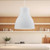Cradle 16-in White 1 Light Pendant