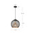 Gibraltar 12-in Black/Gold 1 Light Pendant