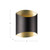 Preston 8-in Black LED Wall Sconce