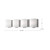 Bridgewater 25-in Brushed Nickel 4 Lights Vanity