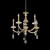Floridia Luxury Crystal Chandelier – Matte Brushed Champagne