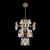 Glacier Luxury Crystal 3 Tier Foyer Entry Chandelier – Brushed Champagne Gold