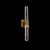 Apollo Luxury Crystal ADA Wall Sconce – Brushed Champagne Gold