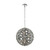 Alta Luxury Orbit Crystal Ball Pendant 18 inch – Polished Chrome
