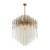 Estrella Luxury Crystal Pendant – Brushed Champagne Gold