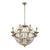 Pendolo 8 Light Chandelier – Brushed Champagne Gold by Allegri Crystal