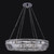 Circolare Luxury Crystal Pendant – Polished Chrome