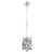 Vermeer Luxury Crystal Hex Flush Mount Light – Polished Chrome