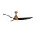 Thalia 54-in Brushed Gold/Matte Black LED Ceiling Fan