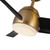 Thalia 54-in Brushed Gold/Matte Black LED Ceiling Fan