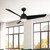Thalia 54-in Matte Black LED Ceiling Fan
