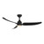 Hugo 52-in Matte Black LED Exterior Ceiling Fan