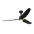 Hugo 52-in Matte Black LED Exterior Ceiling Fan