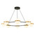 Tagliato 44-in Matte Black/Brushed Gold LED Chandeliers