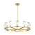 Revolve Clear Glass/Natural Brass 12 Lights Chandeliers