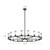 Revolve Clear Glass/Urban Bronze 18 Lights Chandeliers