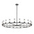 Revolve Clear Glass/Urban Bronze 21 Light Chandeliers