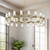 Revolve Clear Glass/Natural Brass 36 Lights Chandeliers