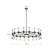 Revolve Clear Glass/Natural Brass 36 Lights Chandeliers