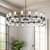 Revolve Clear Glass/Urban Bronze 36 Lights Chandeliers