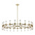 Revolve Clear Glass/Natural Brass 42 Lights Chandeliers