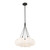 Bolla 16-in Black/Opal Glass LED Chandelier