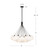 Bolla 28-in Black LED Chandelier