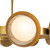 Alonso 37-in Vintage Brass LED Chandeliers