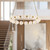 Marni 32-in Natural Brass LED Chandelier